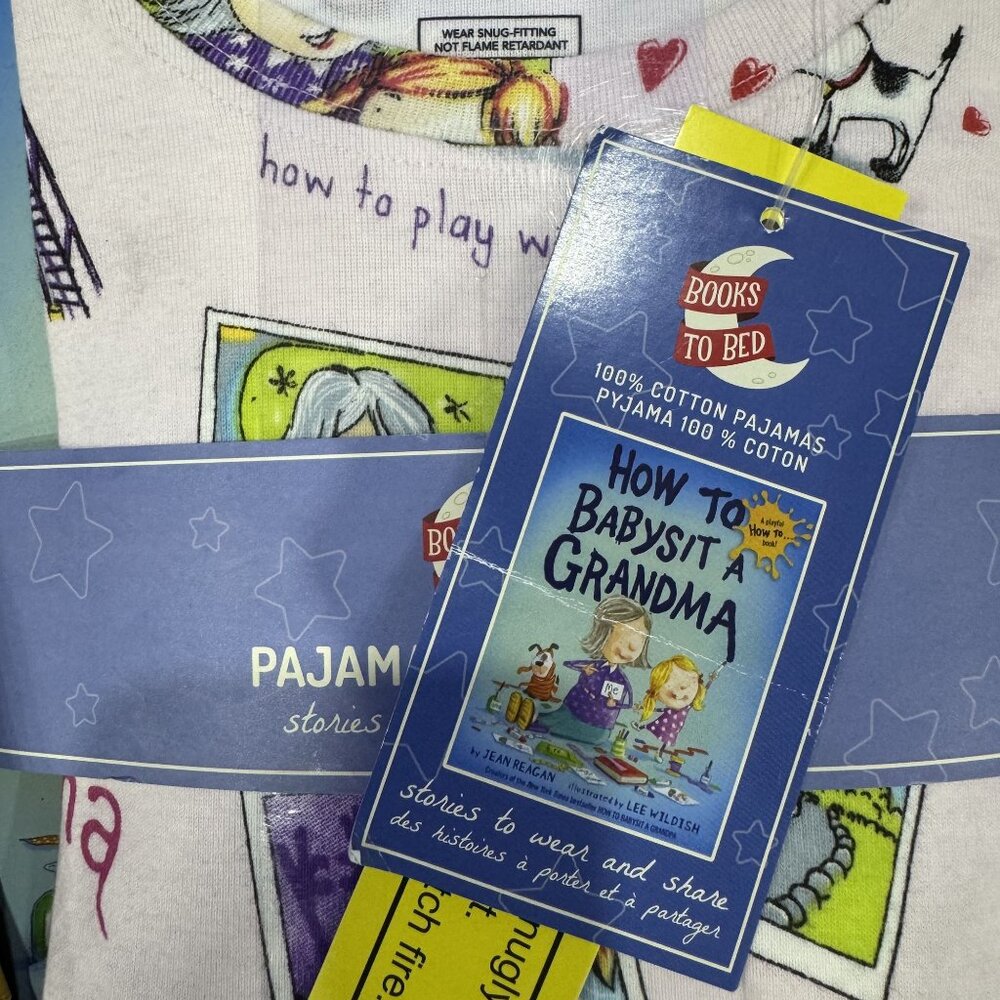 Books To Bed - Kids How to Babysit A Grandma Pajama Book Set-Size 8 - Picture 6 of 6